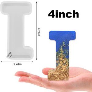 New Alphabet Resin Molds-J